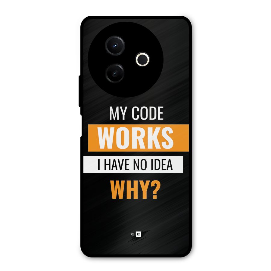 Coders Thought Metal Back Case for Vivo Y39