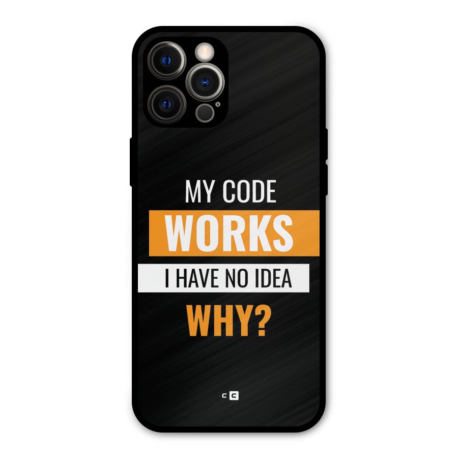 Coders Thought Metal Back Case for iPhone 12 Pro Max