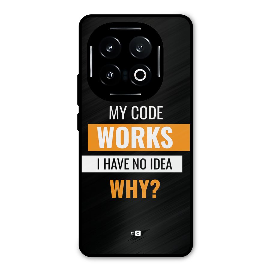 Coders Thought Metal Back Case for iQOO 13