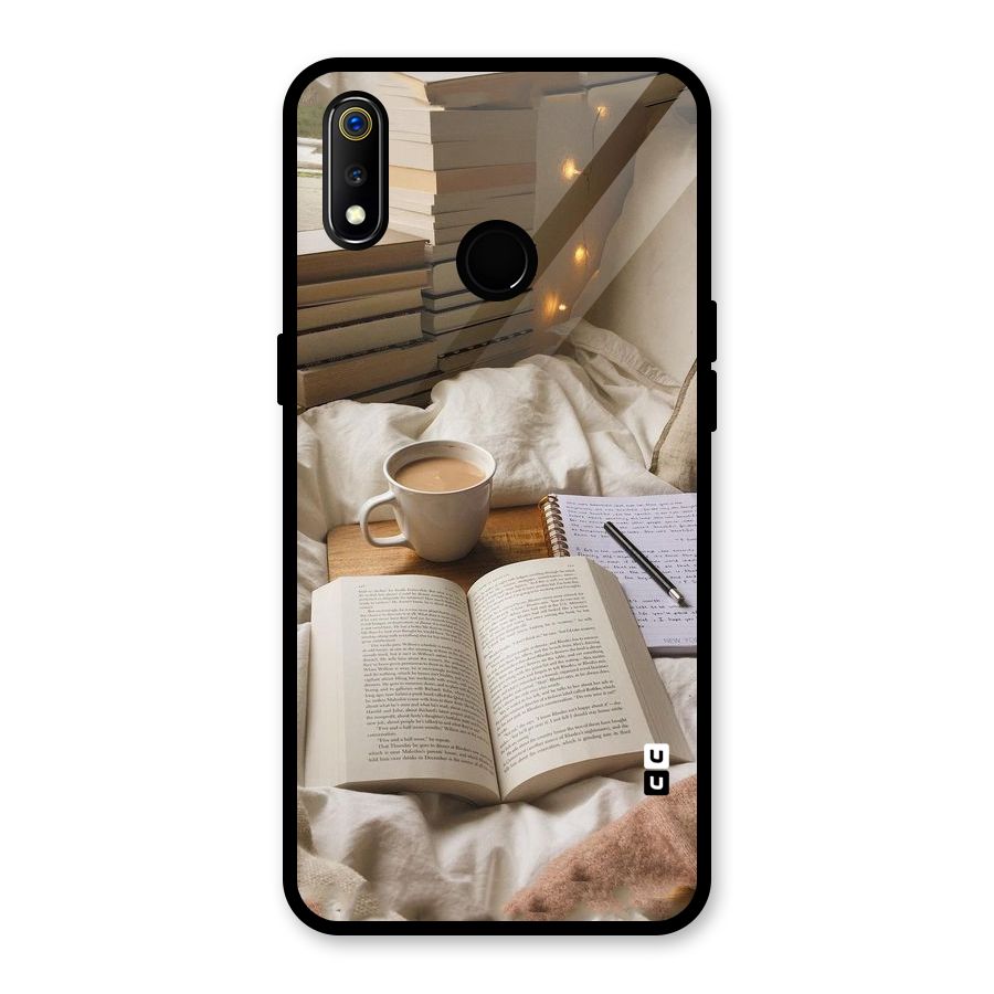 Coffee And Books Glass Back Case for Realme 3i