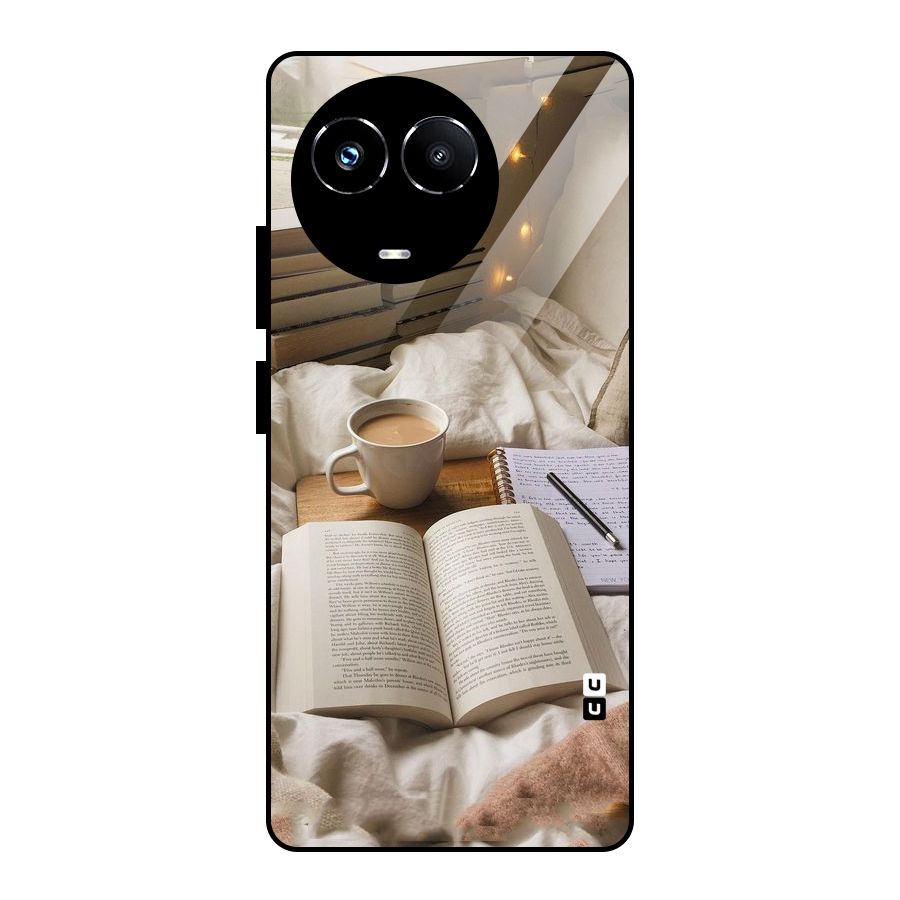 Coffee And Books Glass Back Case for Realme Narzo 60X