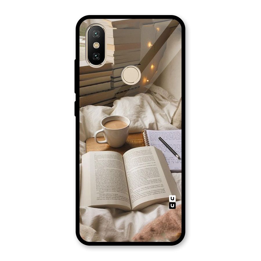 Coffee And Books Glass Back Case for Redmi A2