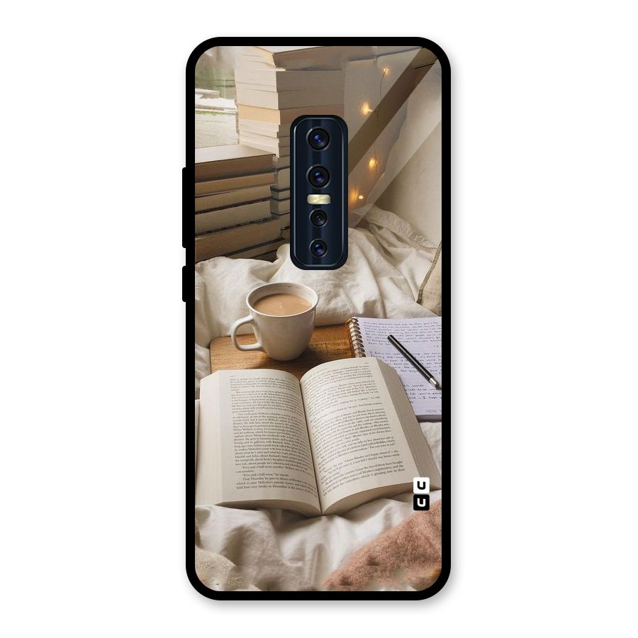 Coffee And Books Glass Back Case for Vivo V17 Pro