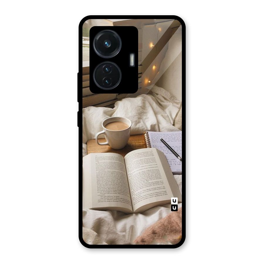Coffee And Books Glass Back Case for iQOO Z6 44W