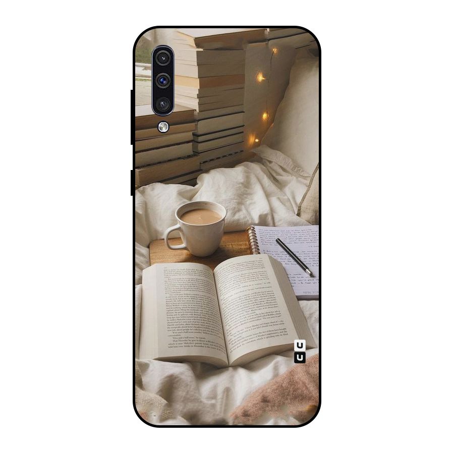 Coffee And Books Metal Back Case for Galaxy A30s