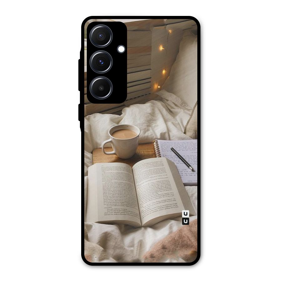Coffee And Books Metal Back Case for Galaxy A55