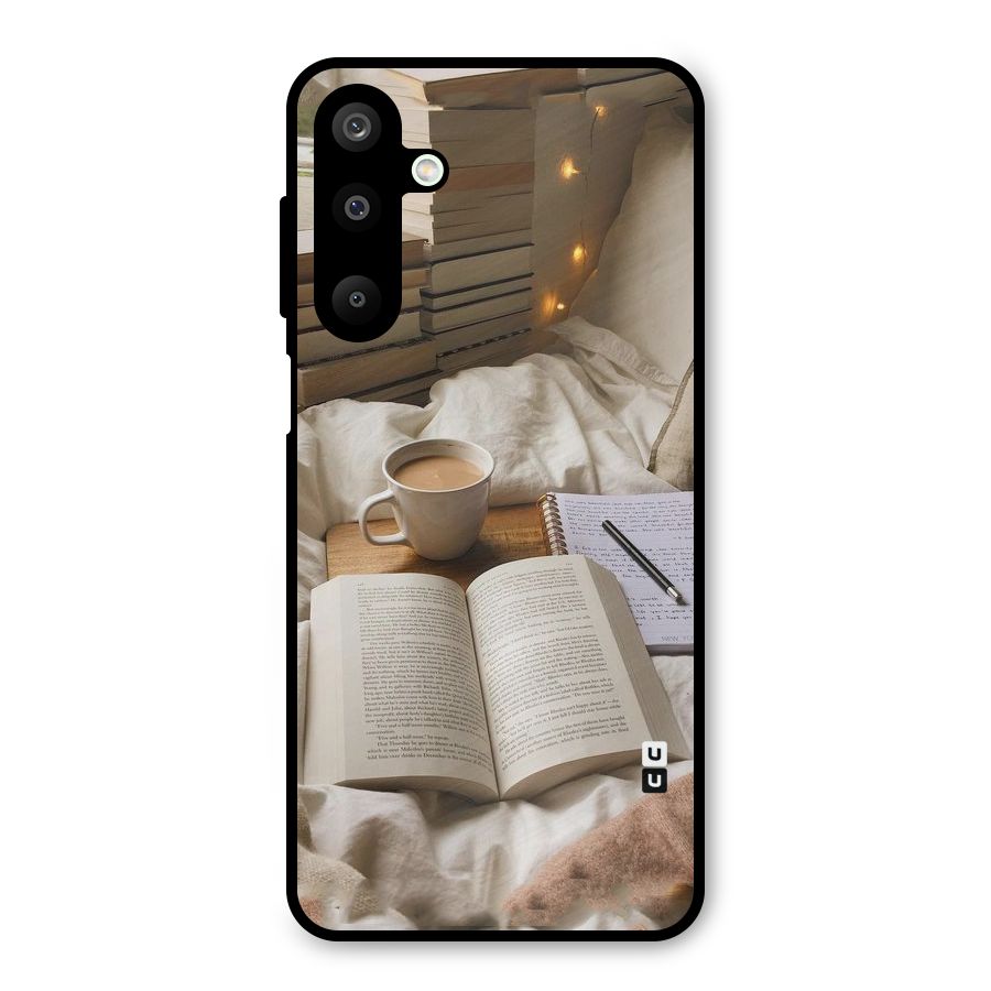 Coffee And Books Metal Back Case for Galaxy M16