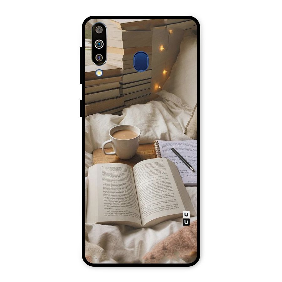 Coffee And Books Metal Back Case for Galaxy M30