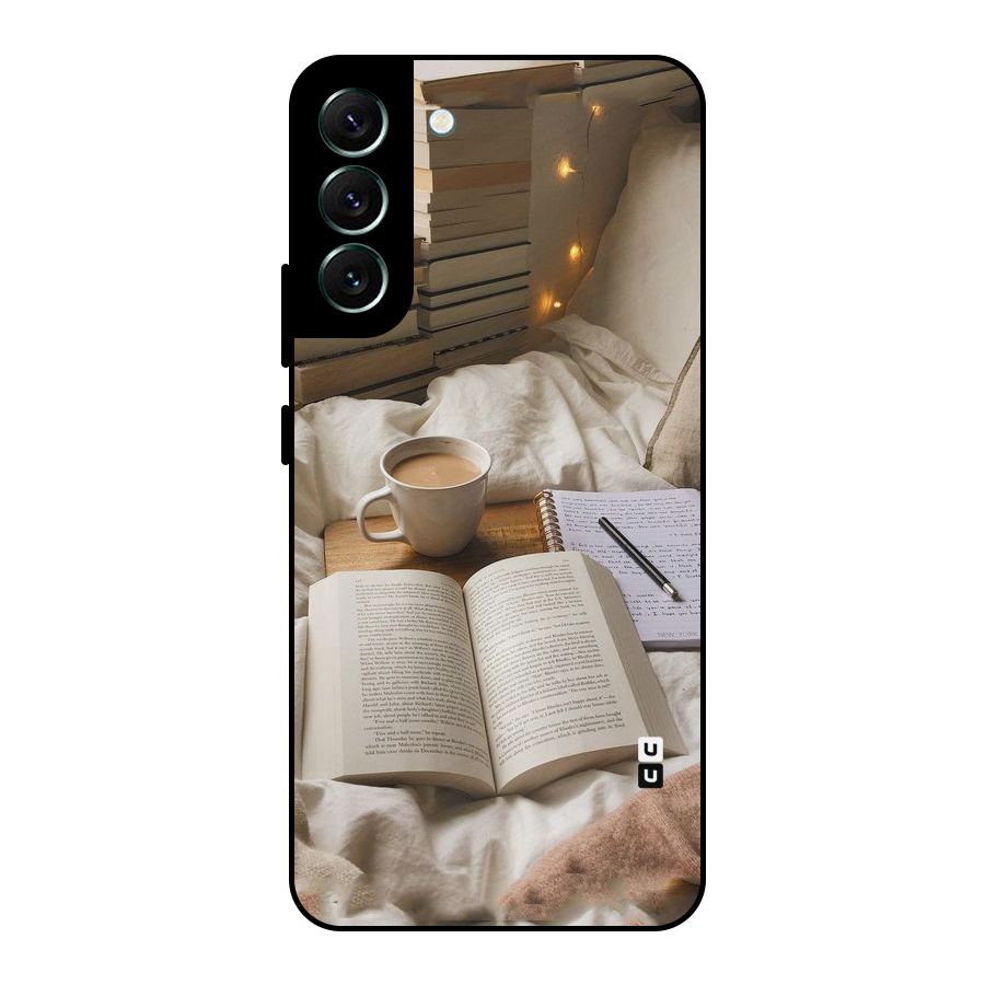 Coffee And Books Metal Back Case for Galaxy S22 Plus 5G