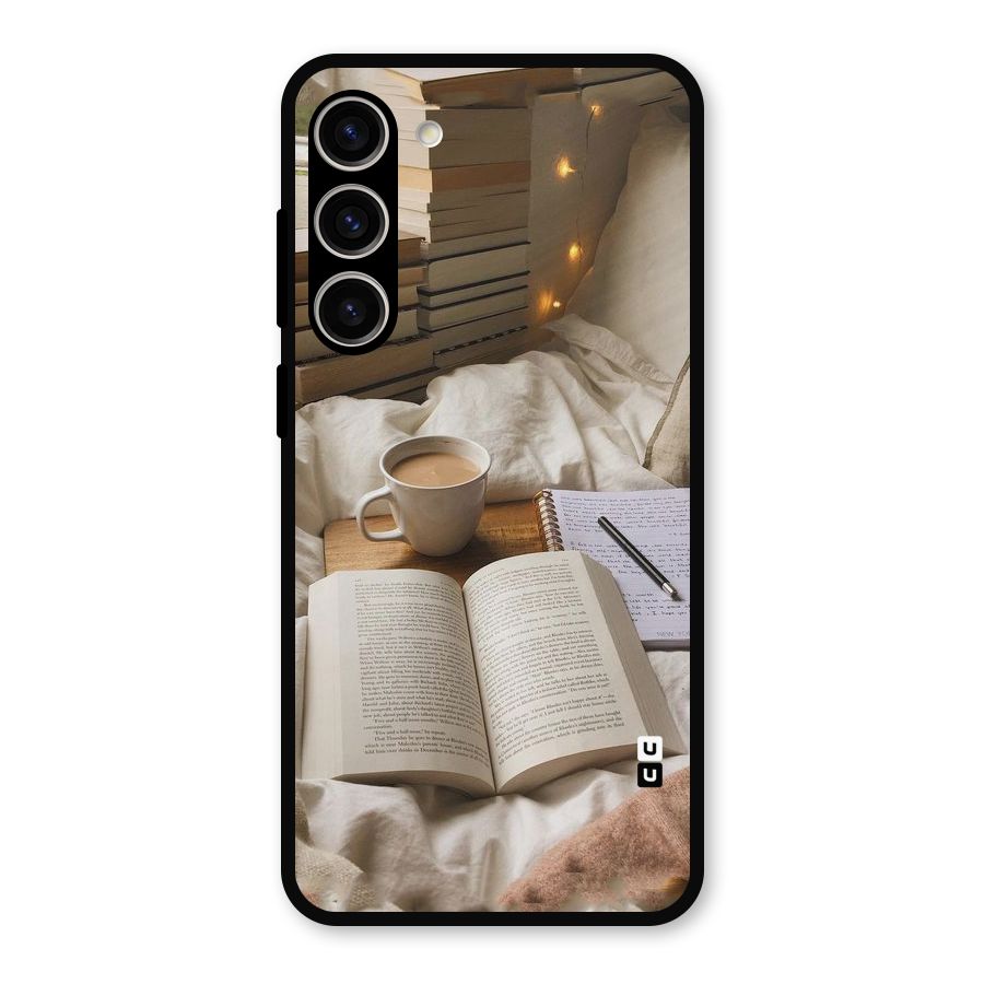 Coffee And Books Metal Back Case for Galaxy S23 Plus