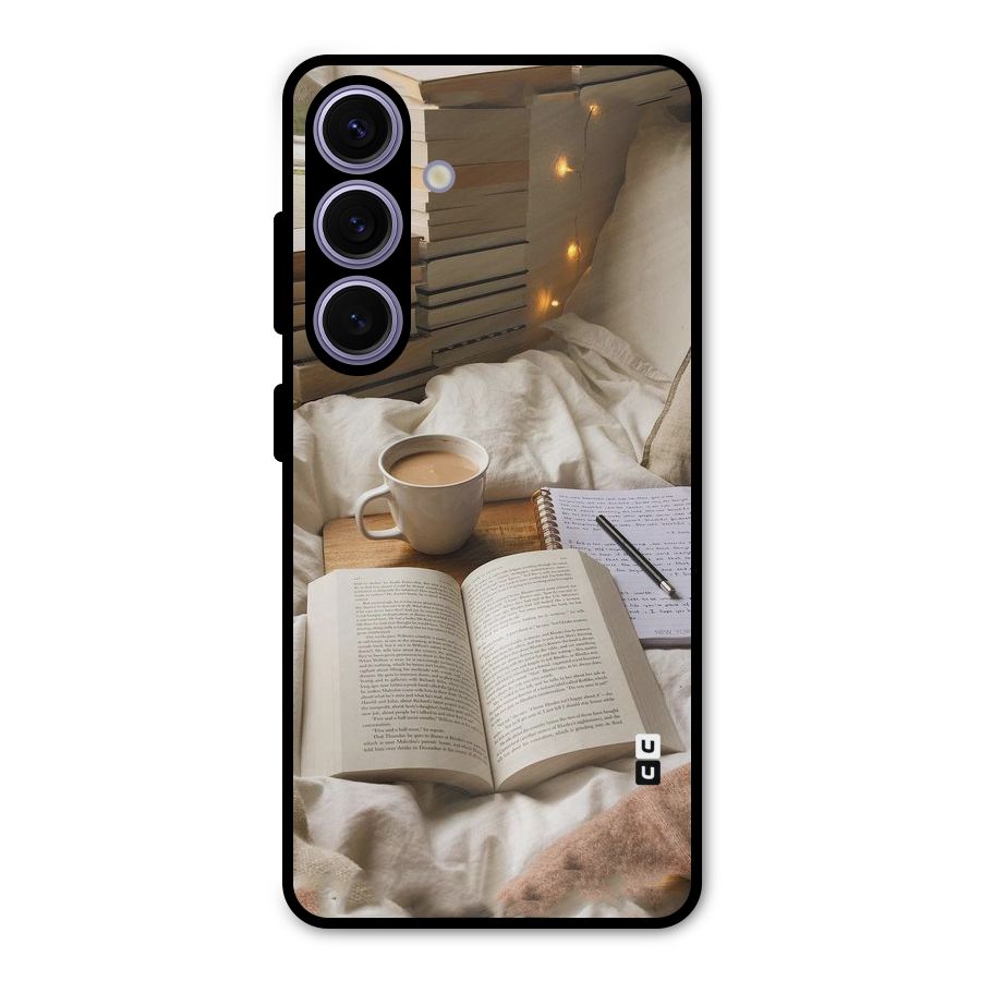 Coffee And Books Metal Back Case for Galaxy S24