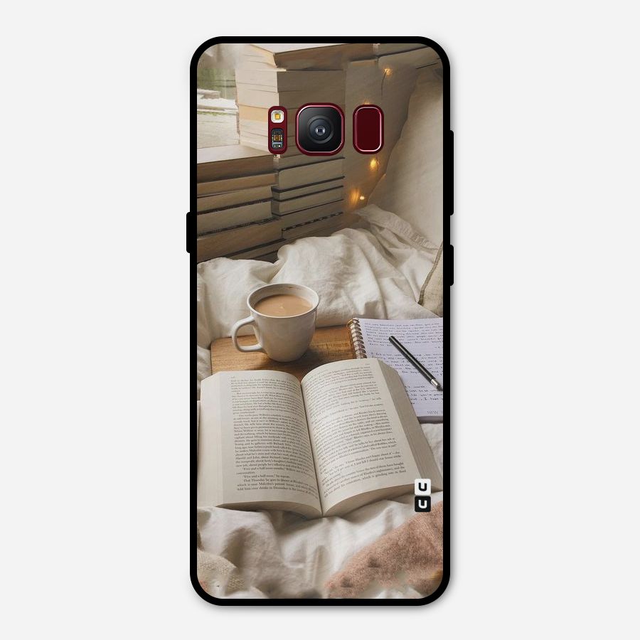 Coffee And Books Metal Back Case for Galaxy S8