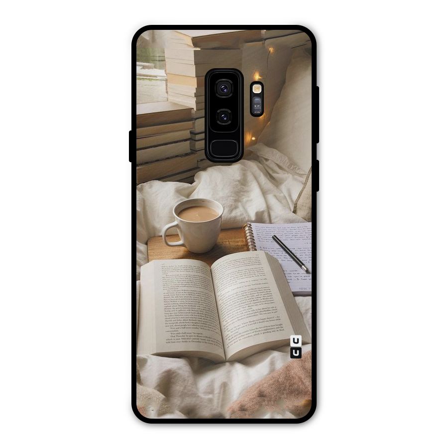 Coffee And Books Metal Back Case for Galaxy S9 Plus