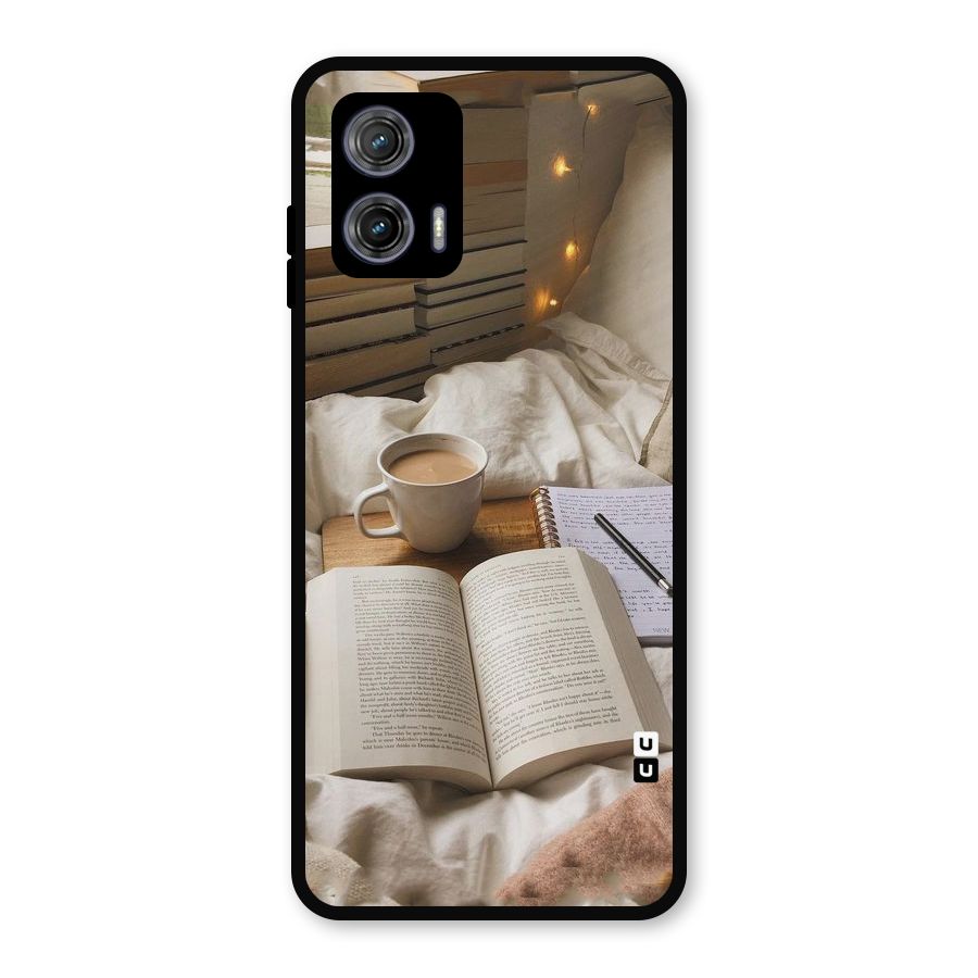 Coffee And Books Metal Back Case for Moto G73
