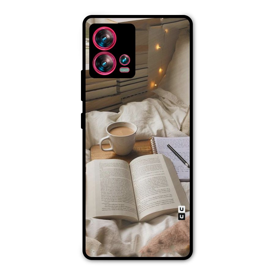 Coffee And Books Metal Back Case for Motorola Edge 30 Fusion