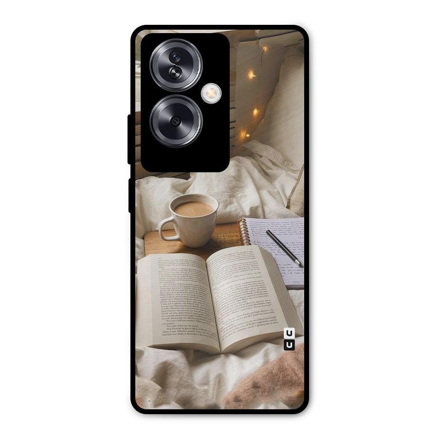 Coffee And Books Metal Back Case for Oppo A79 5G