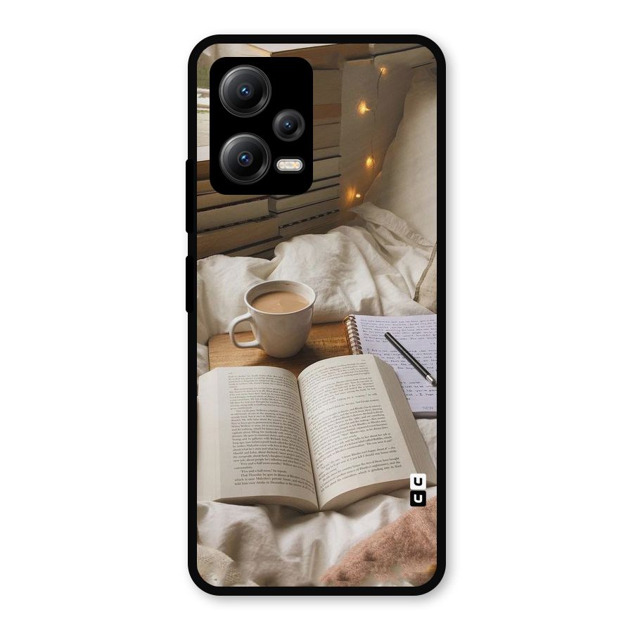 Coffee And Books Metal Back Case for Redmi Note 12 5G