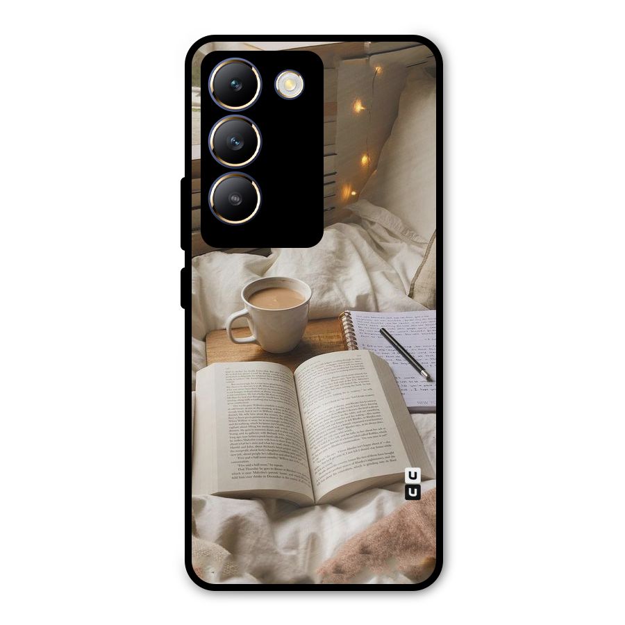 Coffee And Books Metal Back Case for Vivo T3 5G