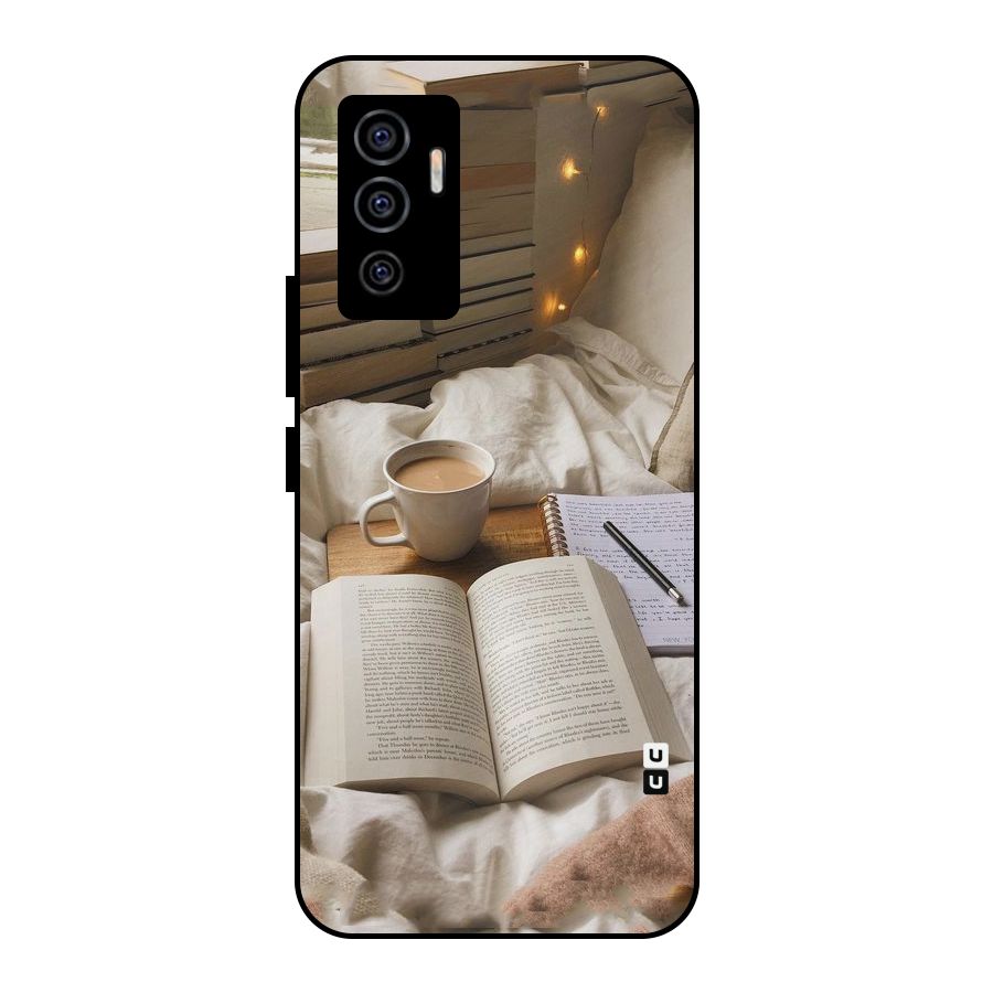 Coffee And Books Metal Back Case for Vivo V23e