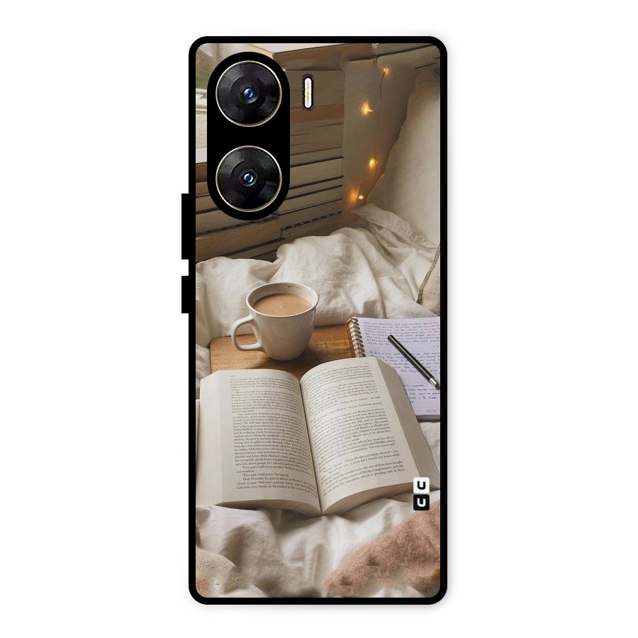 Coffee And Books Metal Back Case for Vivo V29e