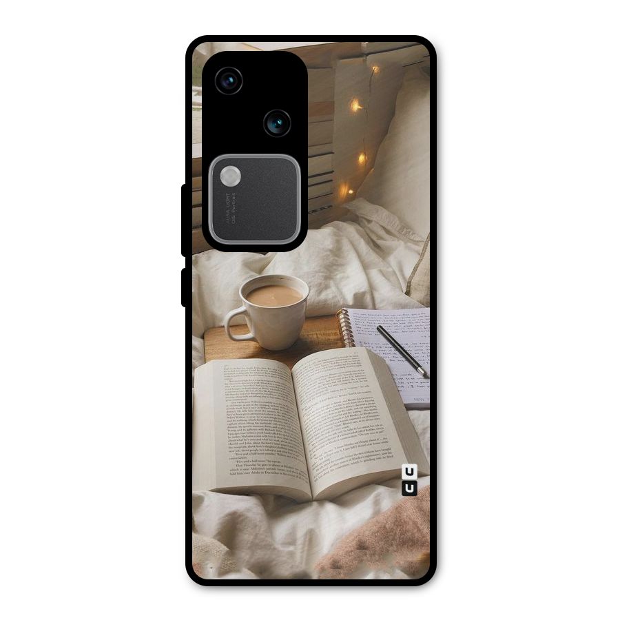 Coffee And Books Metal Back Case for Vivo V30