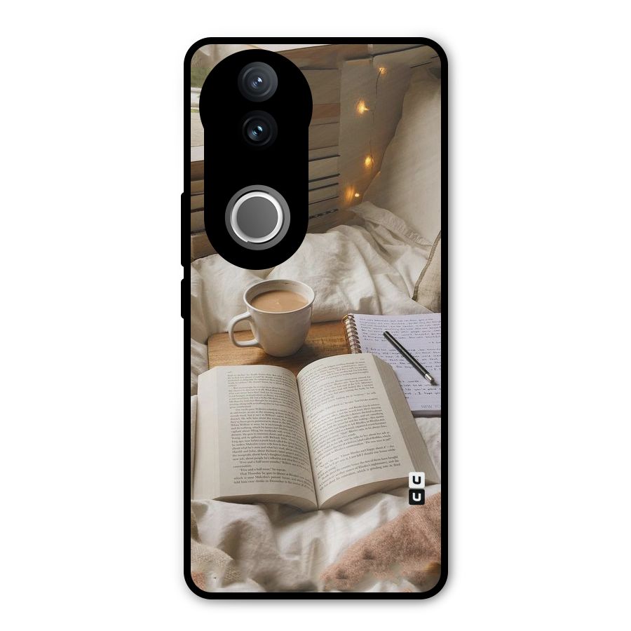 Coffee And Books Metal Back Case for Vivo V50