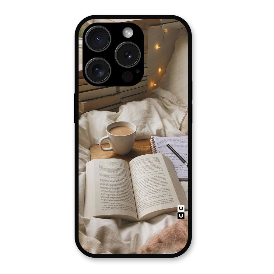 Coffee And Books Metal Back Case for iPhone 15 Pro
