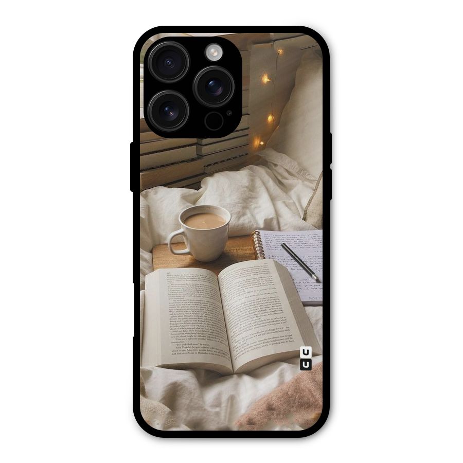 Coffee And Books Metal Back Case for iPhone 16 Pro Max