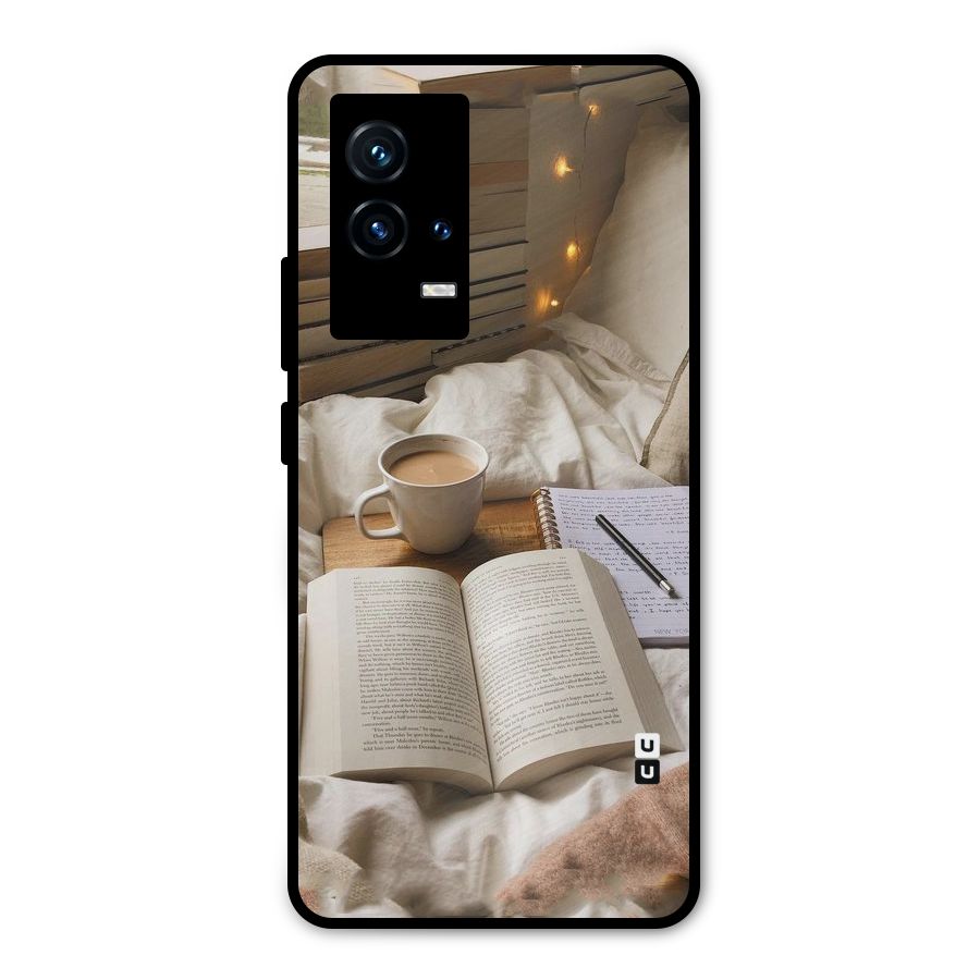 Coffee And Books Metal Back Case for iQOO 9 5G