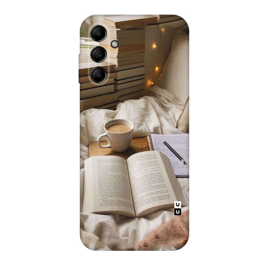 Coffee And Books Original Polycarbonate Back Case for Galaxy A14 5G