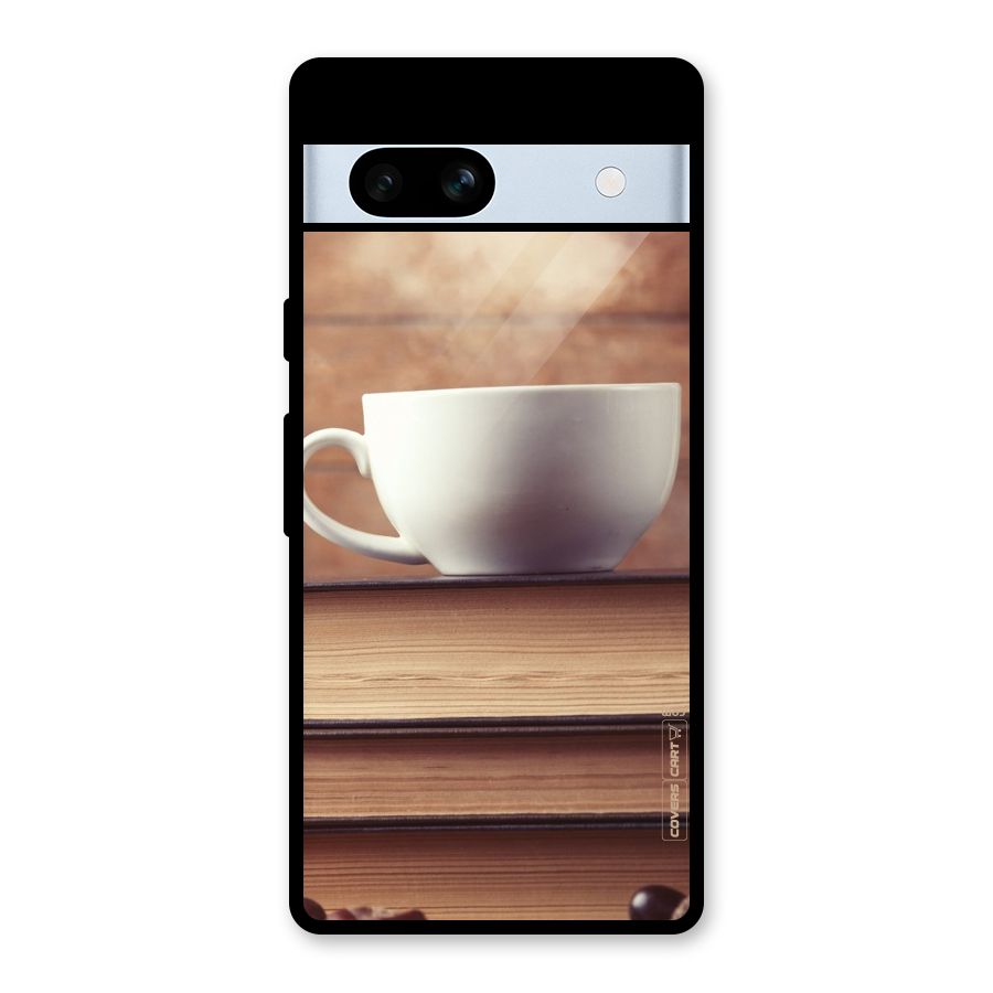 Coffee And Bookworm Glass Back Case for Google Pixel 7a