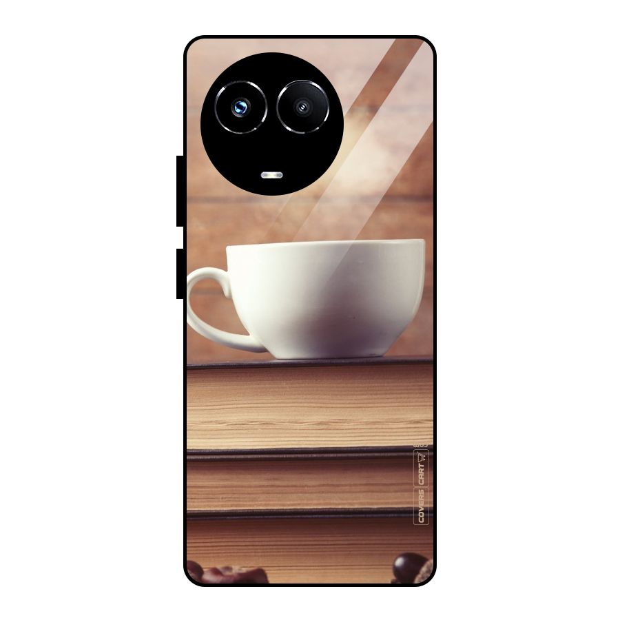 Coffee And Bookworm Glass Back Case for Realme 11X