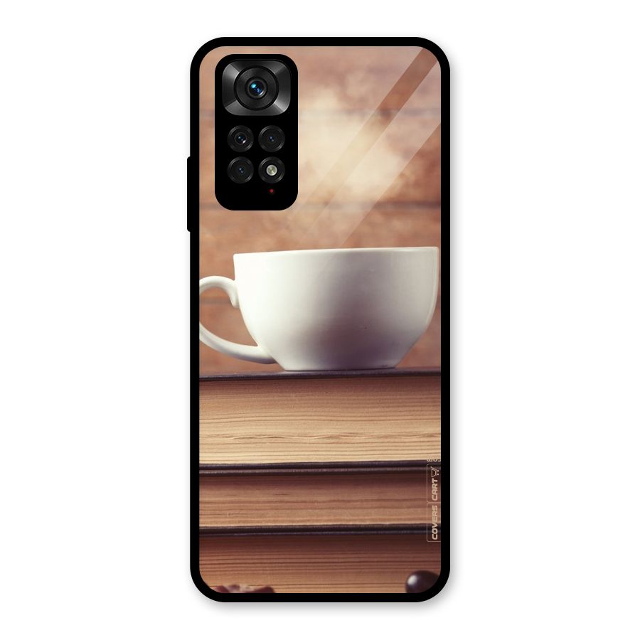 Coffee And Bookworm Glass Back Case for Redmi Note 11S