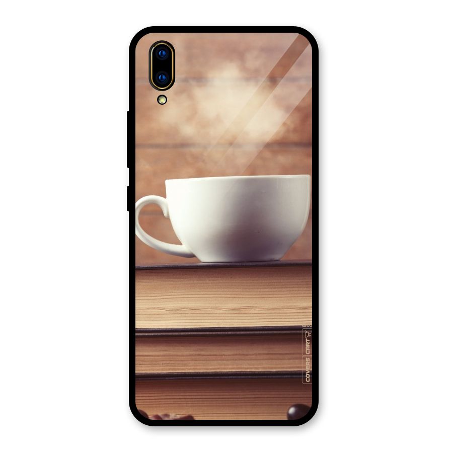 Coffee And Bookworm Glass Back Case for Vivo V11 Pro