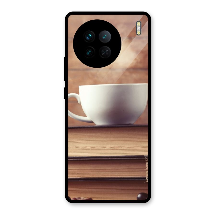 Coffee And Bookworm Glass Back Case for Vivo X90