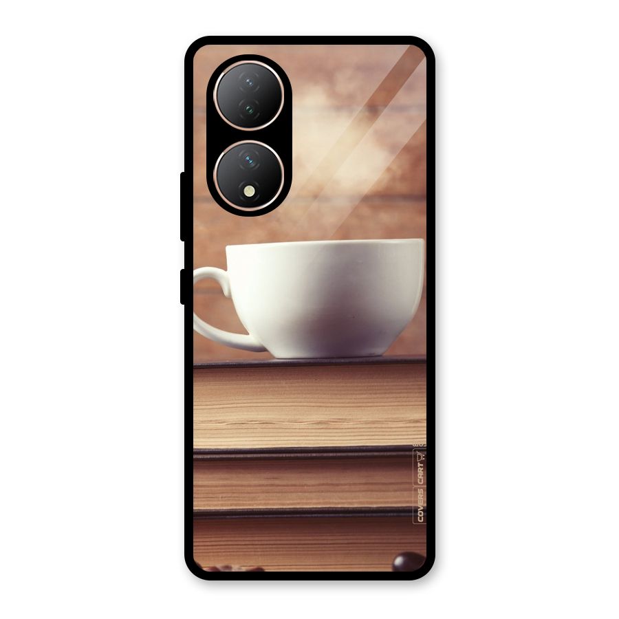 Coffee And Bookworm Glass Back Case for Vivo Y100A