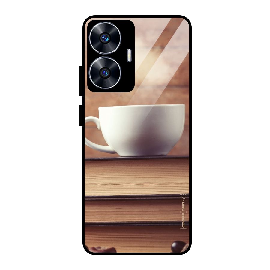 Coffee And Bookworm Glass Back Case for realme C55