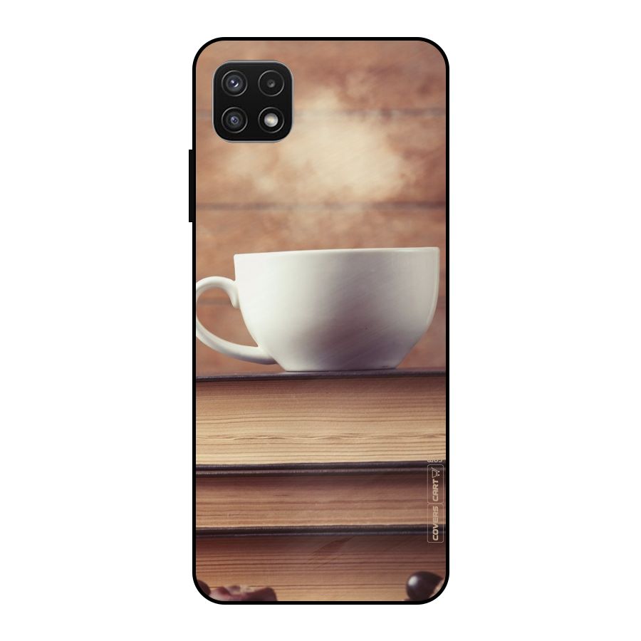 Coffee And Bookworm Metal Back Case for Galaxy A22 5G