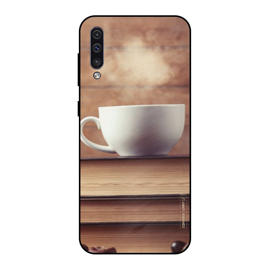 Coffee And Bookworm Metal Back Case for Galaxy A50s