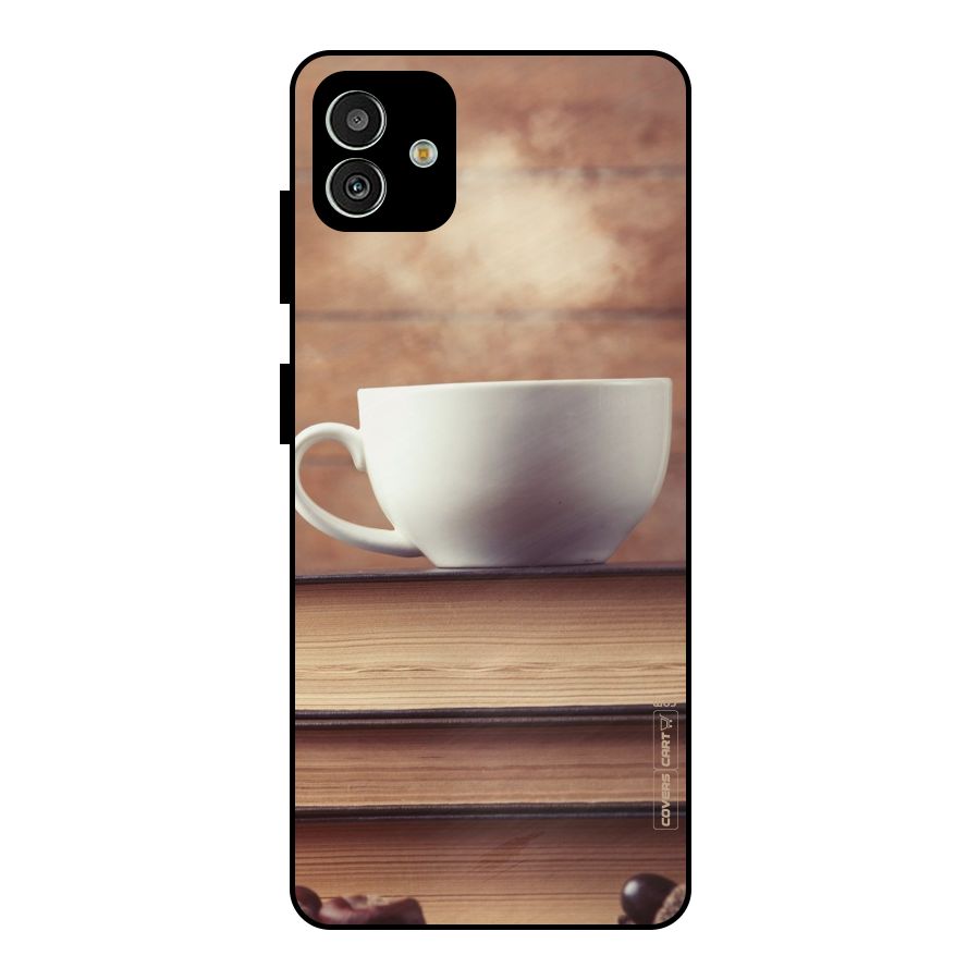 Coffee And Bookworm Metal Back Case for Galaxy M13 5G