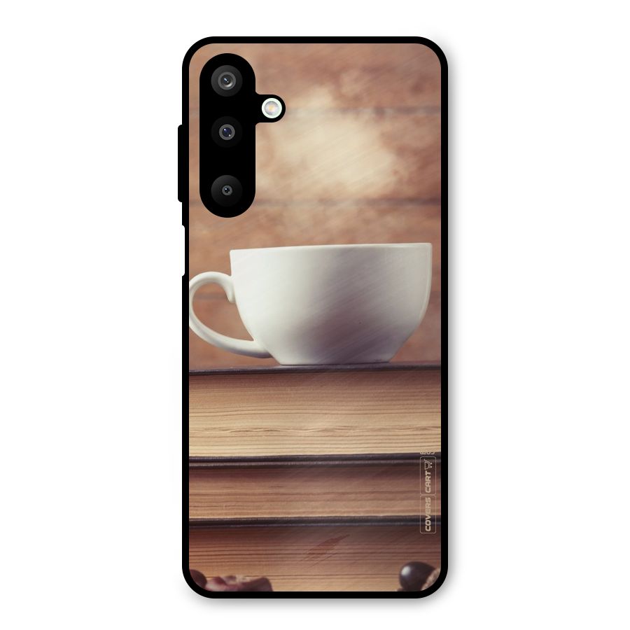 Coffee And Bookworm Metal Back Case for Galaxy M16