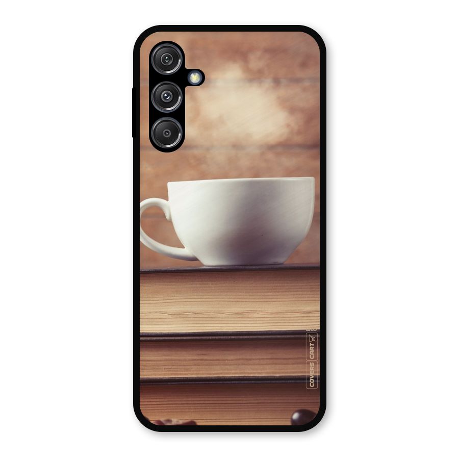 Coffee And Bookworm Metal Back Case for Galaxy M34 5G