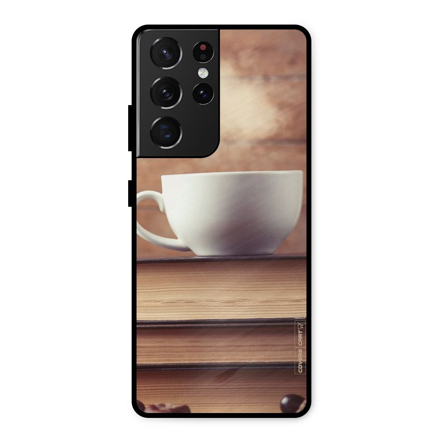 Coffee And Bookworm Metal Back Case for Galaxy S21 Ultra 5G