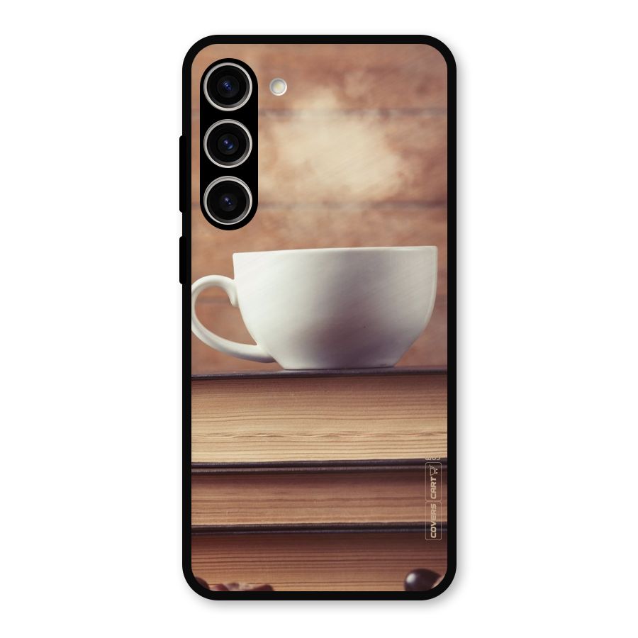 Coffee And Bookworm Metal Back Case for Galaxy S23 Plus