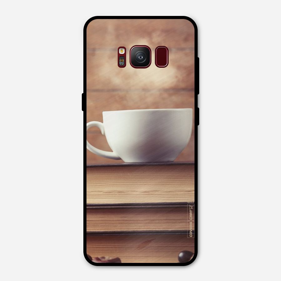 Coffee And Bookworm Metal Back Case for Galaxy S8