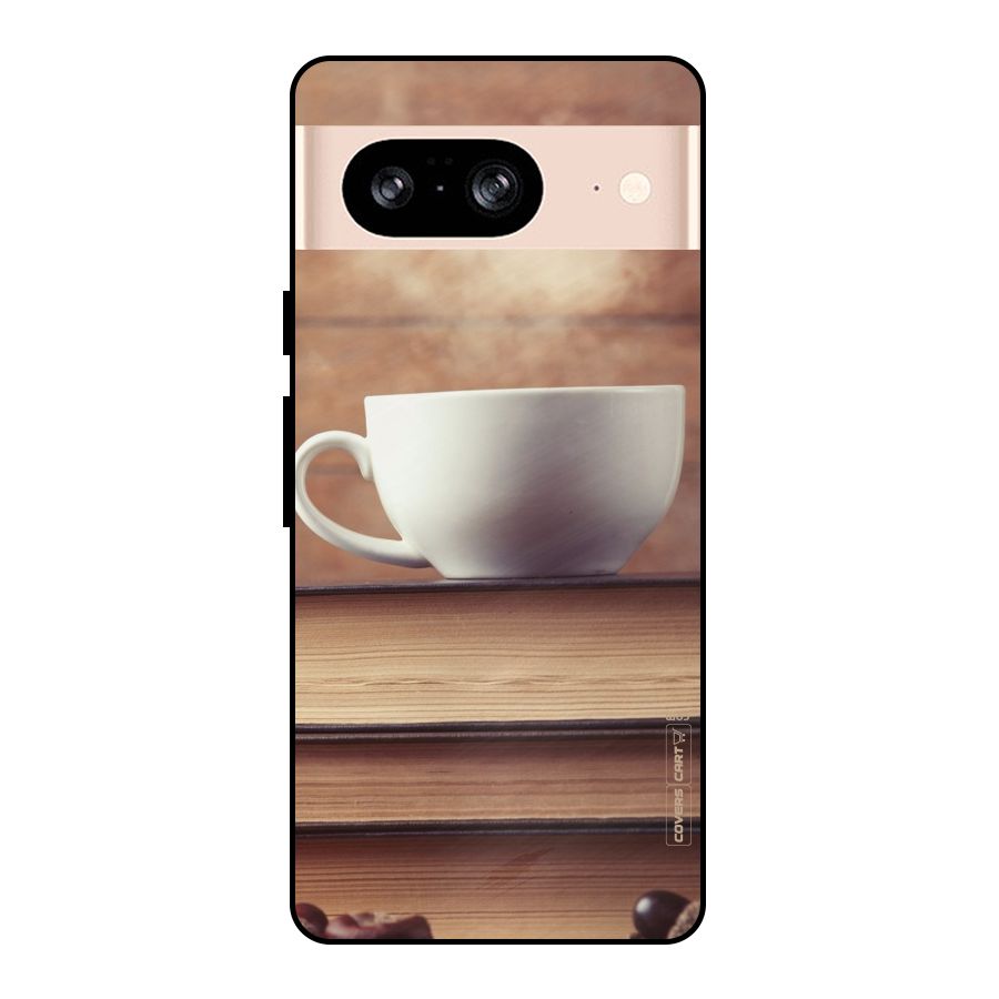 Coffee And Bookworm Metal Back Case for Google Pixel 8