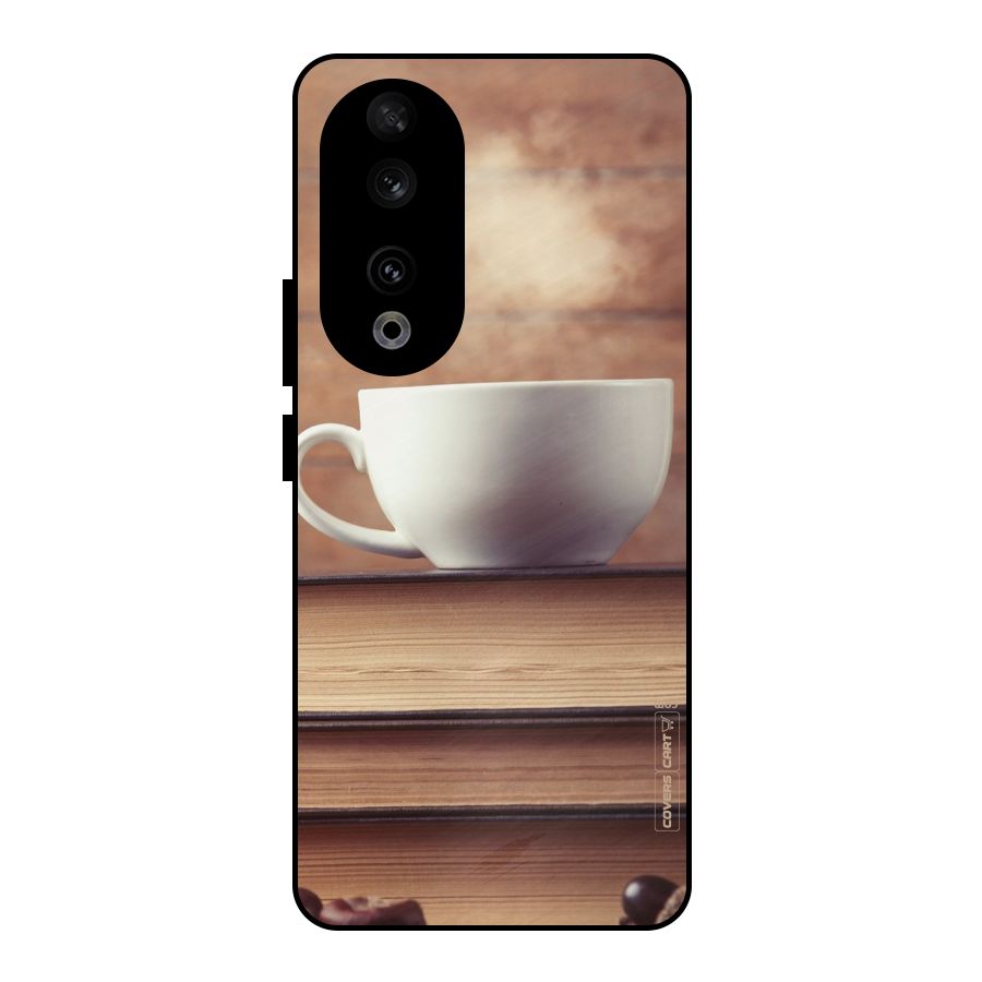 Coffee And Bookworm Metal Back Case for Honor 90