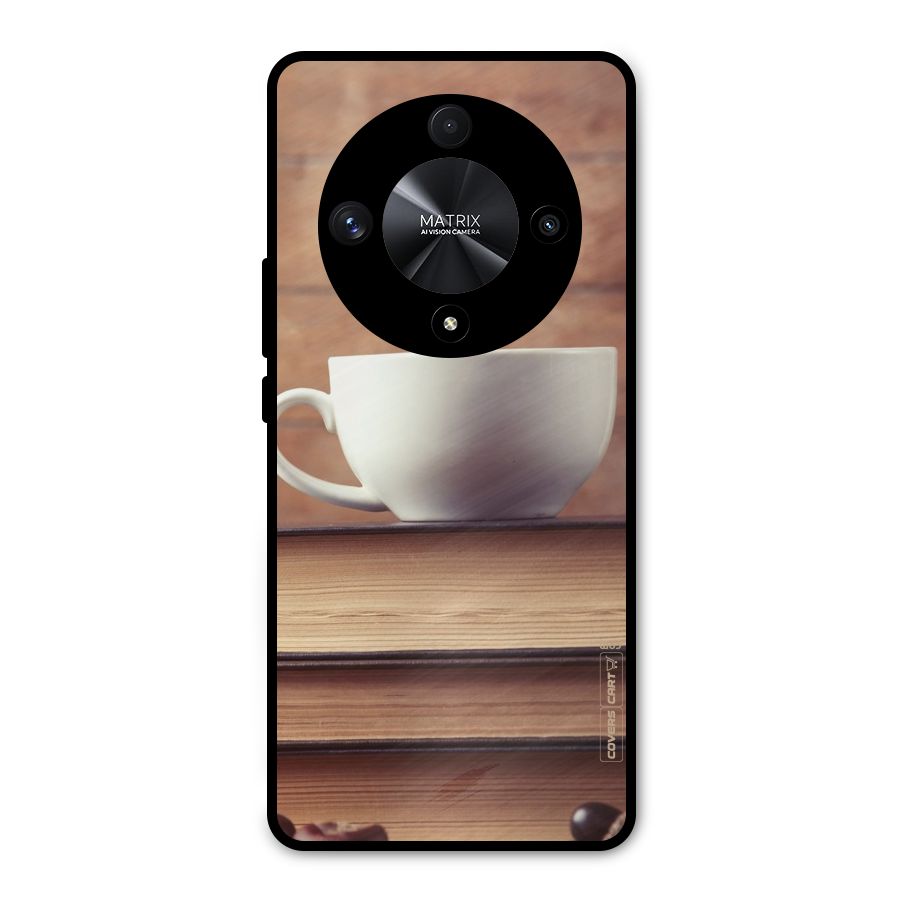 Coffee And Bookworm Metal Back Case for Honor X9b