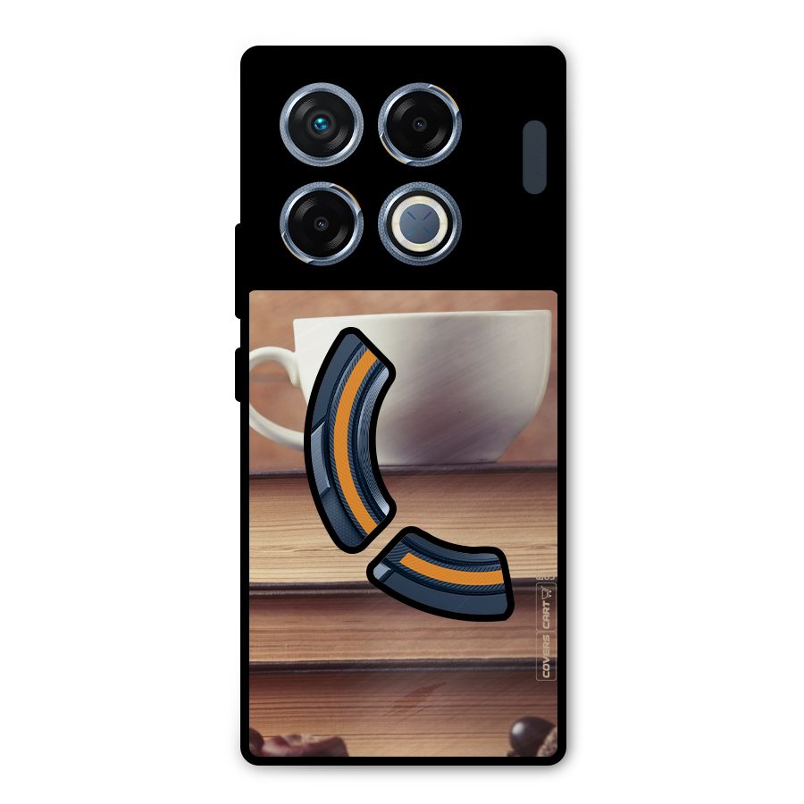 Coffee And Bookworm Metal Back Case for Infinix GT 20 Pro
