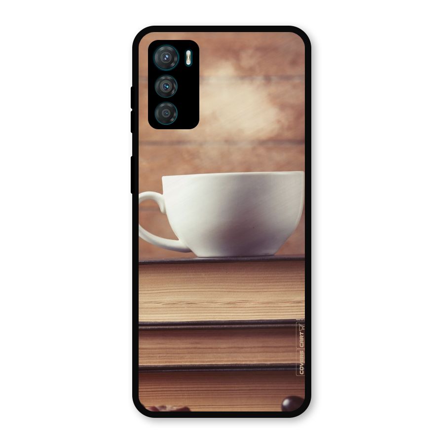 Coffee And Bookworm Metal Back Case for Moto G42